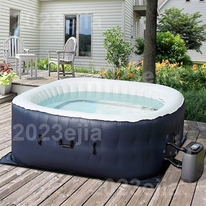 Baignoire carrée SPA à prix réduit-Extérieur <span class=keywords><strong>avec</strong></span> fonctions massage et bulles-<span class=keywords><strong>Jacuzzi</strong></span> gonflable à usage domestique pour 4 à 6 <span class=keywords><strong>personnes</strong></span> Bain à remous - Product Image 5