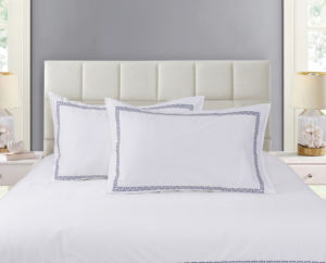 棉豪华酒店家纺白色床上用品套装床单任何尺寸可用刺绣酒店套装成人 - Product Image 2