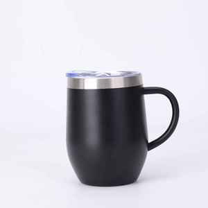 12oz Stainless Steel Vacuum Insulated Portable Mini Handle Tumbler with Leak-Proof Lid - Product Image 5
