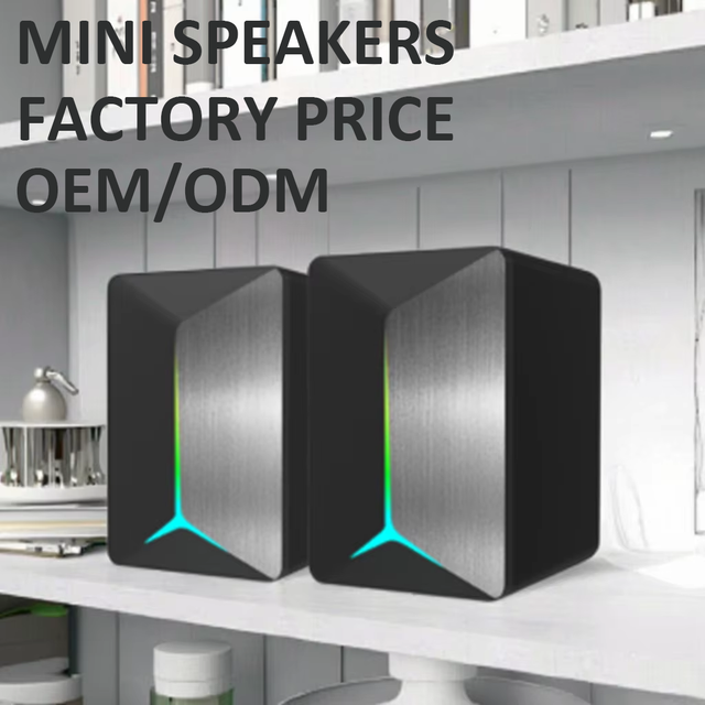 The USB Bare 2.0 Game Speaker Is Designed for Desktop Bookshelves clear Stereo Dynamic LED Mode Easy Access and Control