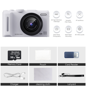 高画質4Kデジタルビデオカメラ プロ仕様50MP Vlogカメラ 18倍ズーム 8種類のフィルター <span class=keywords><strong>CE</strong></span> RoHS準拠 撮影用 - Product Image 4
