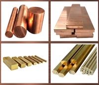 Barres en bronze pur polies, barres en cuivre carrées et hexagonales à surfaces brillantes avec service de soudage, prix au kg