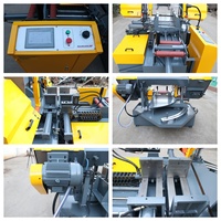 Scie à ruban CNC à alimentation automatique de type au sol GZK4235 avec moteur 4KW, tension hydraulique, capacité de coupe de 350 mm