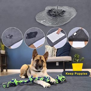 Almohadillas impermeables de alta calidad para orinar de mascotas para perros, almohadilla reutilizable lavable para cachorros de perros - Product Image 3
