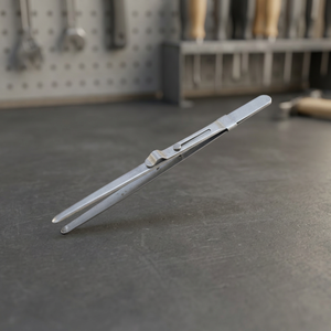 Pinzette SUNTOOLS/STIPL in Acciaio Inox con Punta Irregolare Affusolata, Strumento per Gioielleria con Chiusura a Scorrimento - Product Image 5
