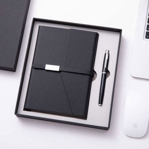 Ensemble cadeau de carnet A5 personnalisable et écologique avec 100 feuilles, couverture en cuir mignonne, stylo roller professionnel et bouteille pour l'écriture - Product Image 2
