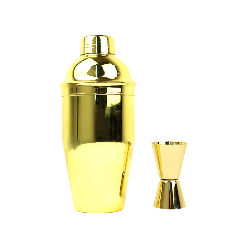 Meest Populaire Martini Mixer Gold Cocktail Shaker Kit Rvs 25Oz Shaker Fles Cocktail