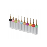 Feida – Lot de 10 embouts de tournevis en acier rapide avec forets CNC en acier au tungstène de 0,1 à 3,0 mm pour le perçage de circuits imprimés