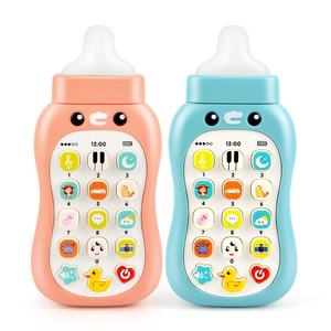 Téléphone portable éducatif en plastique MingXiang pour enfants, biberon à mâcher, jouet musical bilingue <span class=keywords><strong>anglais</strong></span> pour l'apprentissage précoce - Product Image 1