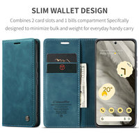 Étui portefeuille magnétique antichoc en cuir PU de luxe CaseMe pour Google Pixel 11/11 Pro/XL avec fente pour cartes