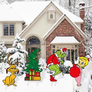 Panneau de jardin de Noël extra large de 23 pouces avec piquet en PP pour la décoration de la pelouse - Product Image 6