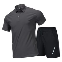 Ensemble de vêtements de sport pour la course à pied en été pour hommes - Ensemble de shorts à manches courtes amples et à séchage rapide et de pantalon décontracté surdimensionné