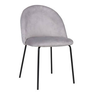 Thiết kế Bắc Âu hiện đại màu xám Bọ Cánh Cứng không tay bên ghế với mở cong tựa lưng ghế - Product Image 1