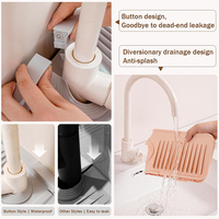 Tapis anti-éclaboussures en silicone pour robinet d'évier de cuisine, design moderne et durable