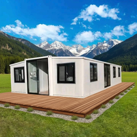 Casas Contenedor de 40 pies, Casa de Lujo de 3 Dormitorios, Casa Tipo Granny Flat, Casa Contenedor Expandible para Estándares Europeos