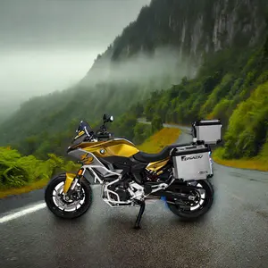 GSADV высокое качество водонепроницаемый 45 л алюминиевый сплав мотоциклетный бокс с хвостовиком со стеллажами верхние аксессуары пластинчатые седельные сумки