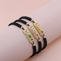 Bracelet artisanal San Judas Tadeo plaqué or 18 carats, amulette religieuse Saint Jude Thaddeus pour la protection et la chance, bijoux en gros