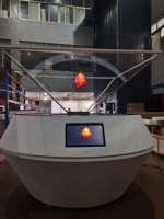 Pirámide Holográfica 3D de 2 Metros, Holobox con Pantalla Transparente 4K, Exhibidor para Exhibiciones de Marcas de Lujo, Promoción de Museos