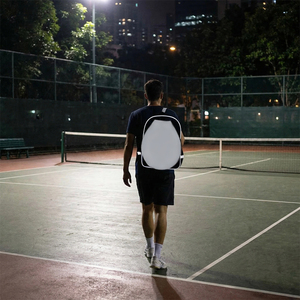Sac à dos de tennis vierge pour sublimation en gros avec compartiment à raquette détachable, sac de voyage et de sport - Product Image 2