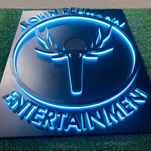 Enseignes de lettres DEL en métal avec logo rétroéclairé en acier inoxydable enseignes d'extérieur avec logo 3d enseigne lumineuse DEL personnalisée pour les entreprises - Product Image 1