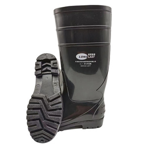 Botas de Lluvia Negras de Caña Alta Longlester LL-1-05, Resistentes a Químicos, para Uso en Construcción - Product Image 5