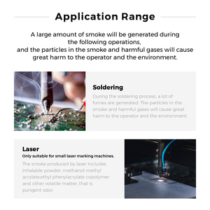 Hệ thống hút khói di động KNOKOO FES80S dùng cho khắc laser, sửa chữa điện thoại di động, in lụa, hàn nhựa thông, mới - Product Image 5