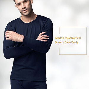 Set biancheria <span class=keywords><strong>intima</strong></span> <span class=keywords><strong>termica</strong></span> da <span class=keywords><strong>uomo</strong></span> in cotone di alta qualità canottiere personalizzabili a maniche lunghe per la caratteristica traspirante invernale - Product Image 4