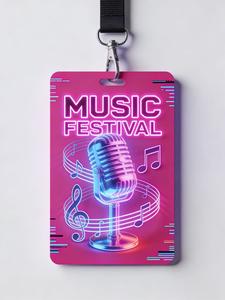 Étiquettes nominatives personnalisées pour événements, festivals de musique, événements visiteurs et événements de réseautage professionnel. Impression couleur recto-verso. - Product Image 3