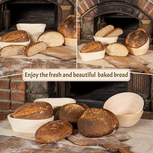 Oval Natural Rattan Dough Fermentation <b>Bread</b> Proofing <b>Basket</b> for <b>Bread</b> Making Baking - Product Image 5