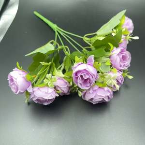 Bouquet de pivoines en soie à 7 têtes dans un emballage cadeau prêt à être expédié pour un décor d'événement de dernière <span class=keywords><strong>minute</strong></span> - Product Image 5
