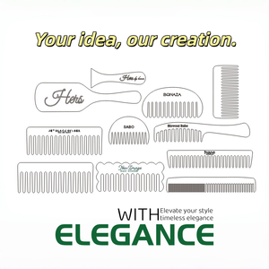 Pettine in Acetato Portatile a Denti Larghi da 4mm, Design Personalizzato OEM Ume, Logo e Colore Personalizzabili, Certificazione CE, per Uso Quotidiano - Product Image 6