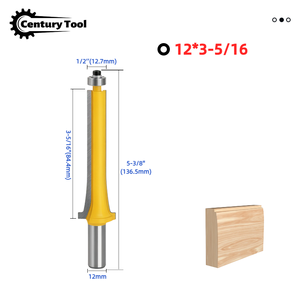 Fraise à rainurer pour portes et fenêtres, queue de 1/2 pouce, en alliage de tungstène-cobalt, pour le travail du <span class=keywords><strong>bois</strong></span> - Product Image 4