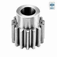Engrenage droit usiné CNC en acier C45 sur mesure, fabricant OEM/ODM pour boîte de vitesses de convoyeur d'automatisation, certifié ISO9001