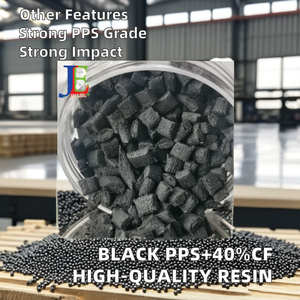 Résine de polyphénylène sulfide noire <span class=keywords><strong>JULIER</strong></span> de haute qualité, granulés 40 % CF, grade renforcé, haute résistance, vierge, résistance aux hautes températures - Product Image 3