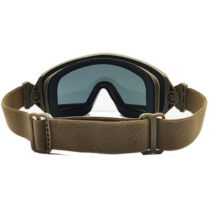 Lunettes tactiques avec verres gris anti-buée, anti-poussière, en polycarbonate, pour activités de plein air - Product Image 1