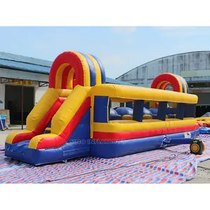 10X3M Wipeout Uitdaging Opblaasbare Grote Baller Voor Kinderen En Volwassenen China Opblaasbare Hindernisbaan Fabriek