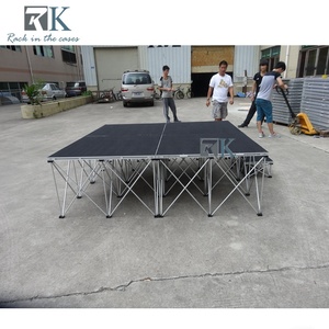 Pasamanos de escalera de escenario cuadrado inteligente de aluminio de fácil instalación duradero para venta al por mayor o alquiler - Product Image 2
