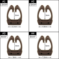 1.5mm ~ 6mm2 chiffres arabes M Type CAT 6 Clip réseau Ethernet fil numéro étiquette Tube câble marqueur