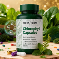 Complément de Chlorophylle, Superaliment Vert en Capsules, Détox Naturel, Nettoyage, à Base de Plantes, Bien-être Quotidien, Complément en Marque Blanche OEM