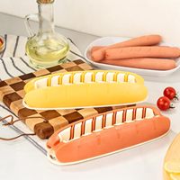 Outil de découpe de hot-dogs, trancheuse à hot-dogs en plastique pour des coupes parfaites, idéal pour la cuisson au barbecue, la friteuse à air, le four et le micro-ondes