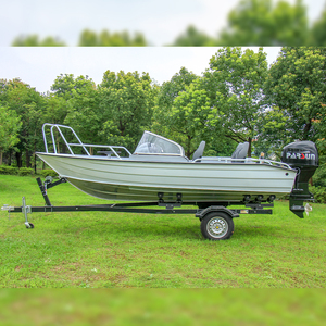 Haiqiang - Bote de Pesca de Alta Velocidad para 4 Personas, Motor de Gasolina de 15 HP, 30-50 km/h, Yate Deportivo de Aluminio de 5,6 m, Yate Deportivo Manual - Product Image 5