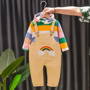 Online Shopping Baby Cotton Colorful T-shirt Hoodie Coat Crocheted Rainbow Pattern Pants From China Supplier