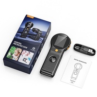 Microscopio Electrónico Digital Portátil para Niños, Enfoque Automático, Lupa de Observación HD para Enseñanza
