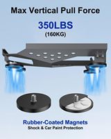 Starlink Mini Edelstahl-Magnethalterung 350LBS Schwerlastmagnet 4-Seiten-Schutz Halterungskit Wohnmobil-Dach Reisezubehör