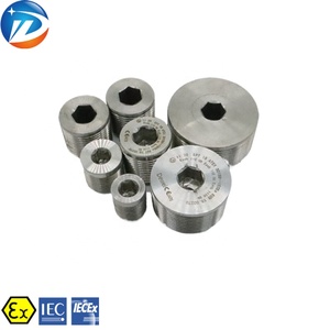 Tapón <span class=keywords><strong>de</strong></span> Rosca <span class=keywords><strong>Macho</strong></span> NPT Métrico G IP66 <span class=keywords><strong>de</strong></span> Latón y <span class=keywords><strong>Acero</strong></span> <span class=keywords><strong>Inoxidable</strong></span>, Impermeable y a Prueba <span class=keywords><strong>de</strong></span> Explosiones, con Certificado ATEx IECEx - Product Image 3