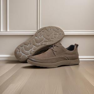 Zapatos de Hombre de Alta Calidad, Zapatos Casuales de Cuero Genuino con Superficie Suave, Suelas Suaves, Resistentes al Desgaste, Inodoros - Product Image 1