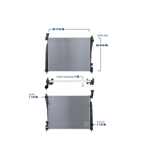 Radiateur en aluminium en gros d'usine OEM 52014529AB / CU13200 en Chine pour radiateur de camion Do-dge Dur-ango Crew Series 11-17