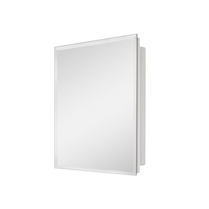 Gabinete de espejo de Medicina de plástico para baño 16X20 pulgadas o 17X27 pulgadas superficie y montaje empotrado <span class=keywords><strong>Piano</strong></span> bisagra PVC borde biselado - Product Image 3