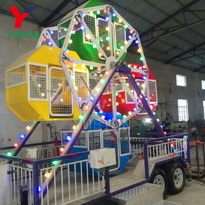 Portable Fairground Amusement Park Intérieur Enfants Mobile Jeu Petite Mini Grande Roue Avec Remorque Montée <span class=keywords><strong>À</strong></span> <span class=keywords><strong>Vendre</strong></span> - Product Image 2