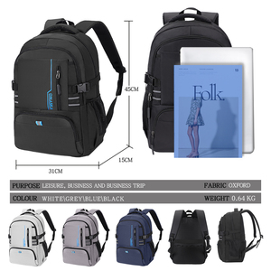 Wholesale Fashion Waterproof School <strong>Bag</strong> <strong>17</strong> <strong>Inch</strong> Large Capacity Men Casual College <strong>Laptop</strong> Backpack - Product Image 3